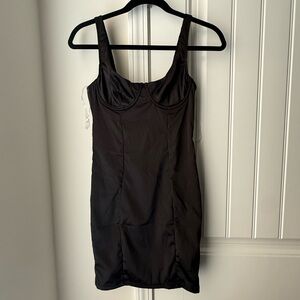 Black Sleeveless Mini Dress